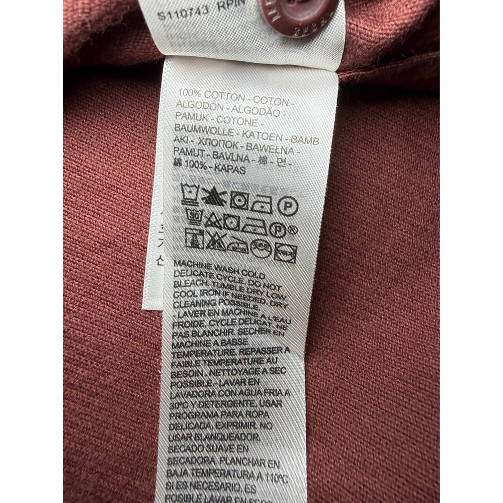 Levi's The Worker Relaxed Fit Corduroy Shirt Mens XL Burgundy NWT - Picture 6 of 9